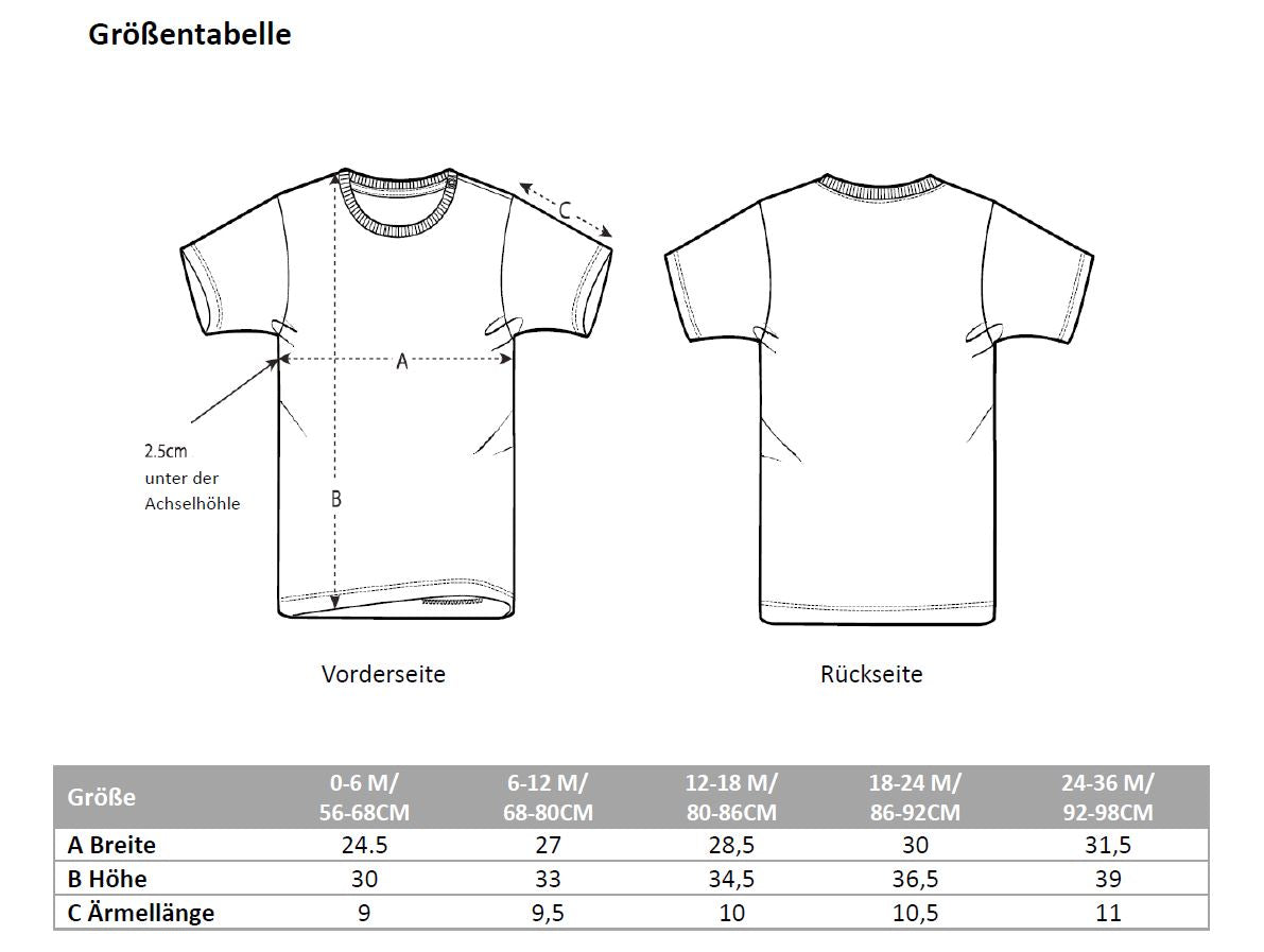 Baby / Kleinkind T-Shirt Bio Baumwolle Regenbogen