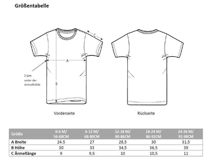 Baby / Kleinkind T-Shirt Bio Baumwolle „Born to be a light“