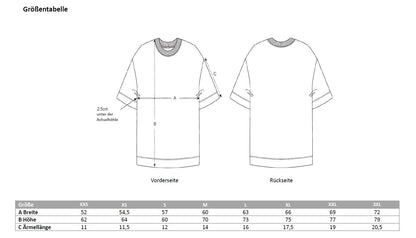 Oversized T-shirt Bio Baumwolle - Herzchakra