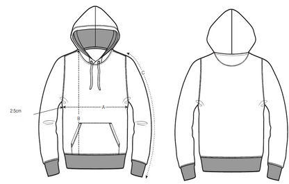 Unisex Hoodie Bio Baumwolle - farbenfrohes Om