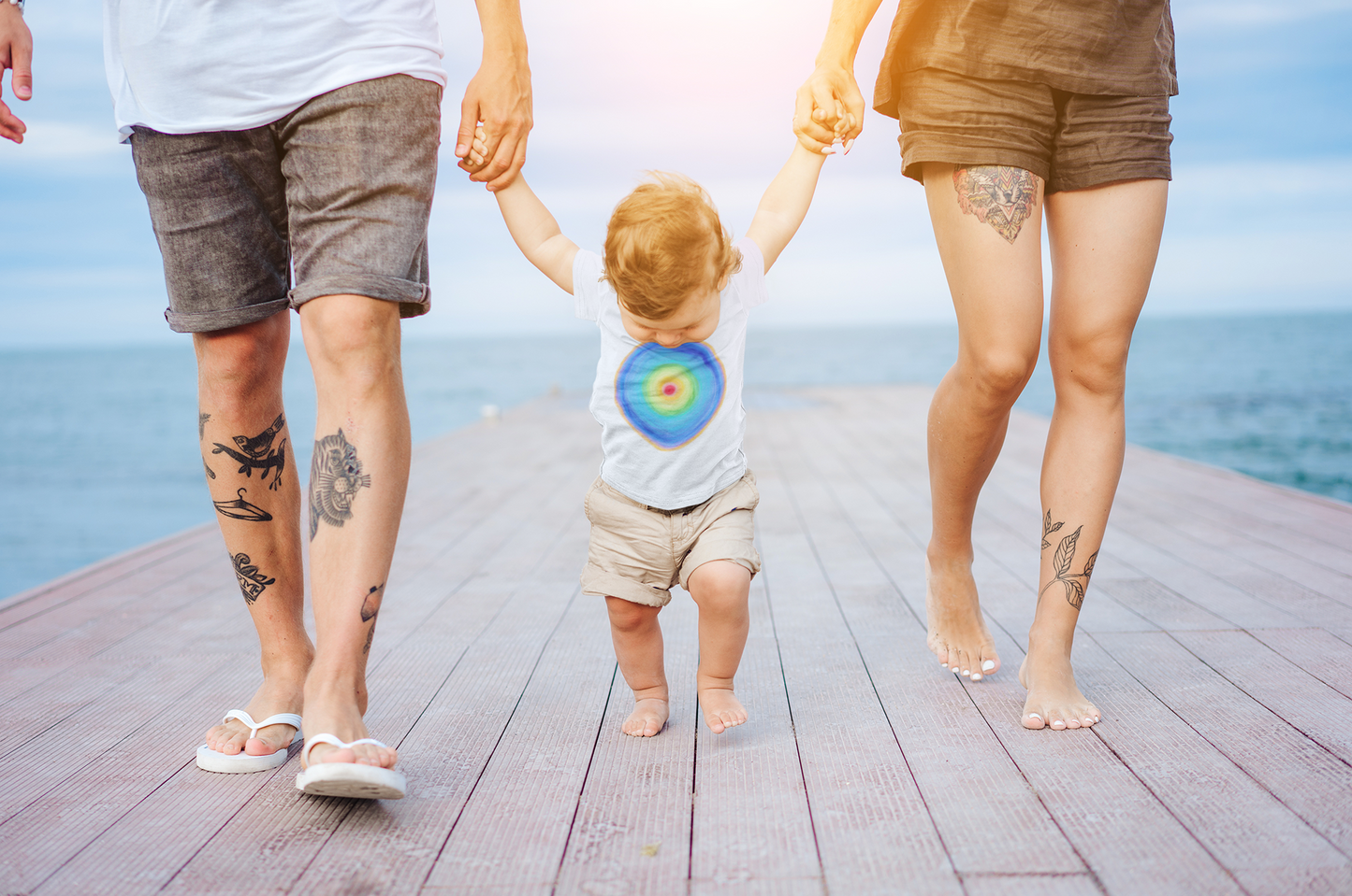 Baby / Kleinkind T-Shirt Bio Baumwolle Regenbogen