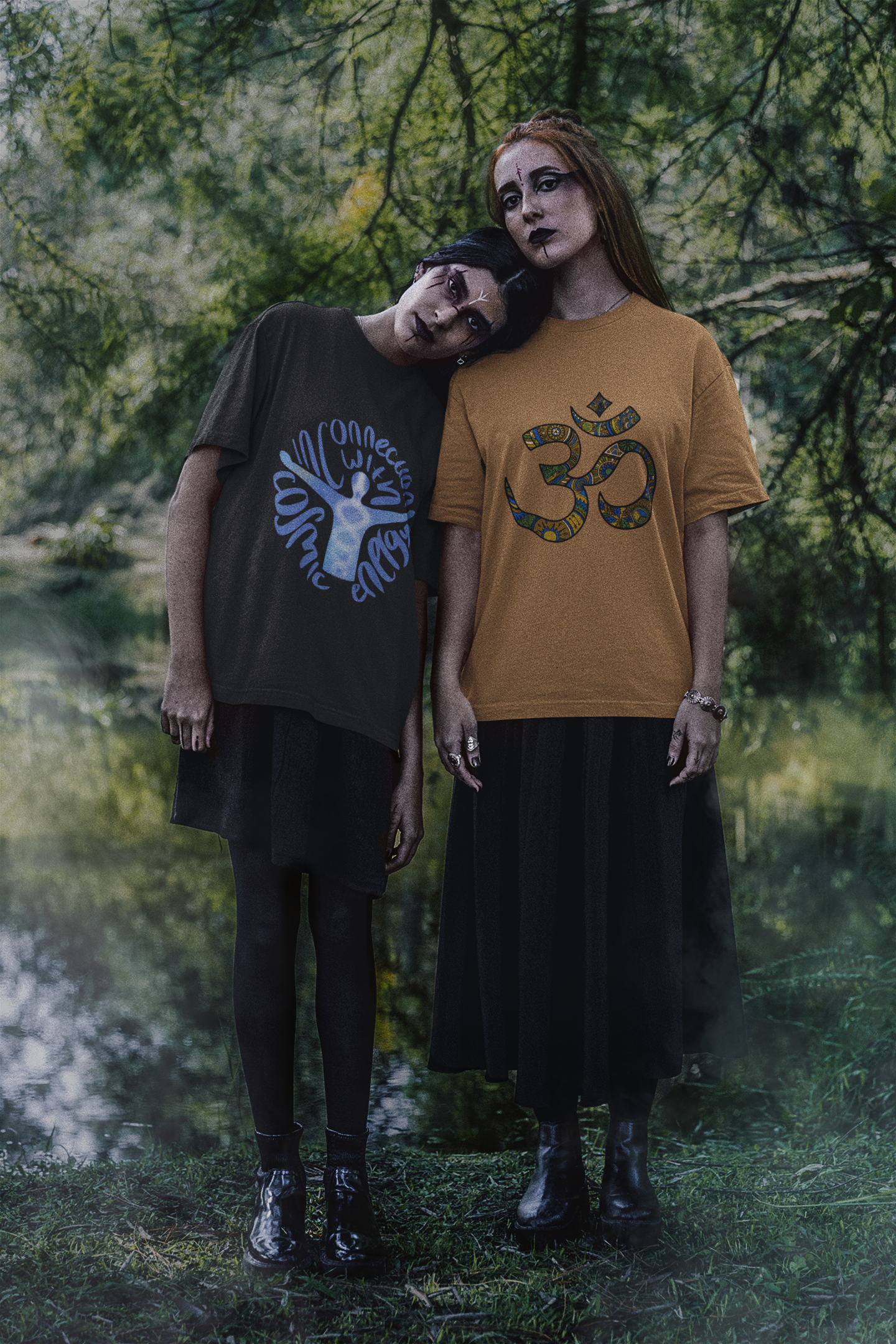 Oversized T-Shirt Bio Baumwolle „cosmic energy"